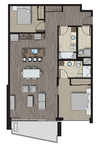 Floorplan for The River Crossing